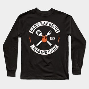 Funny dads Barbecue Smoking gang grilling BBQ smoker Long Sleeve T-Shirt